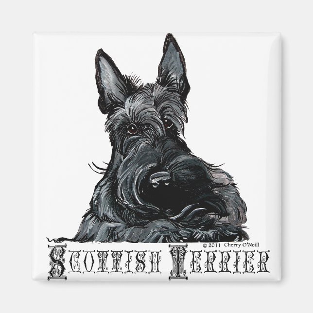 Imã Wee Scottish Terrier (Frente)