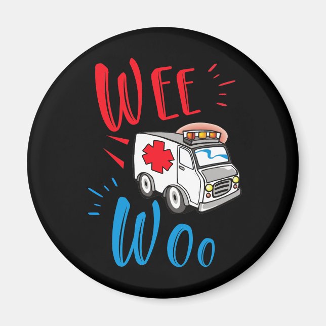 Imã WEE WOO AMR. EMT AMR, Ambulância paramédica (Frente)
