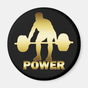 IMÃ WEIGHTLIFTER DOURADO