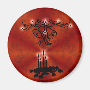 Imã Weihnachts de alfaias com estrela em vermelho