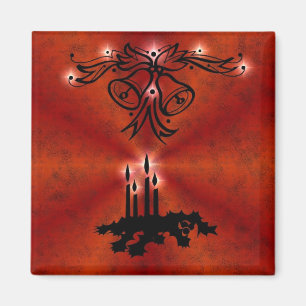 Imã Weihnachts de alfaias com estrela em vermelho