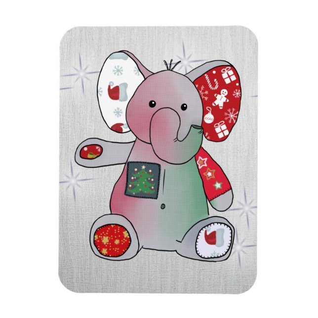 Ímã Weihnachtselefent (Vertical)