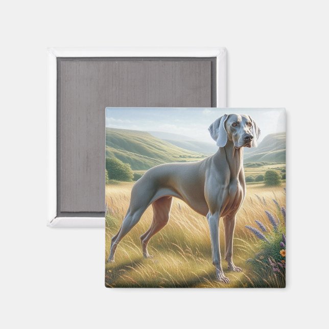 Imã Weimaraner (Front/Back)