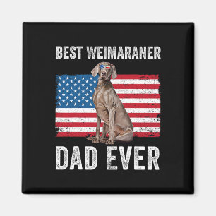 Imã Weimaraner Pai Americano Flag Dog Proprietário 4º 