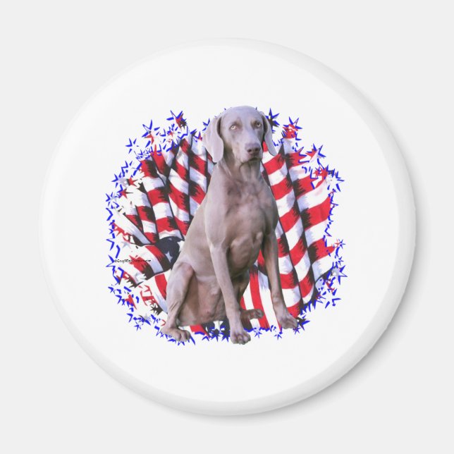 Imã Weimaraner Patriot (Frente)
