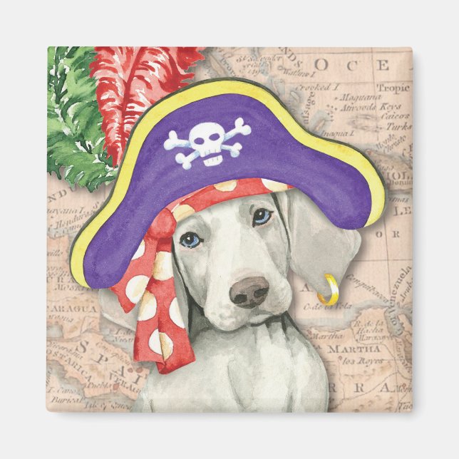 Imã Weimaraner Pirate (Frente)