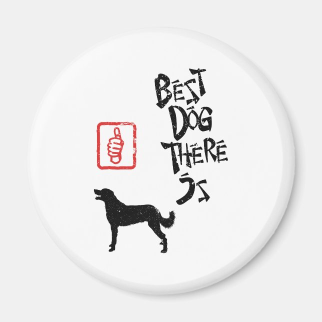 Imã Weimaraner Vestido (Frente)