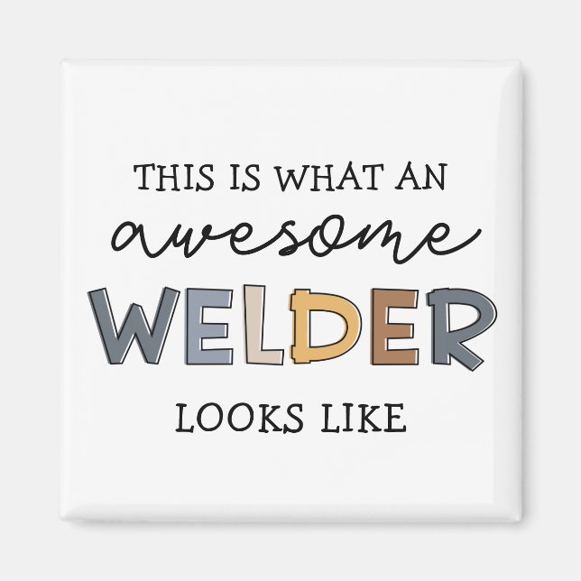 Imã Welder Funny Incrível Gifes do Solder (Frente)