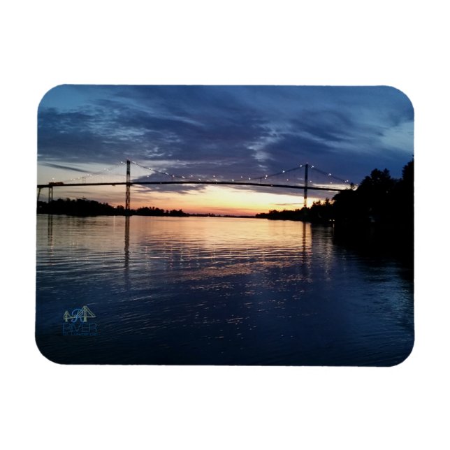 Ímã Wellesley Island Bridge Magneto sunset (Horizontal)