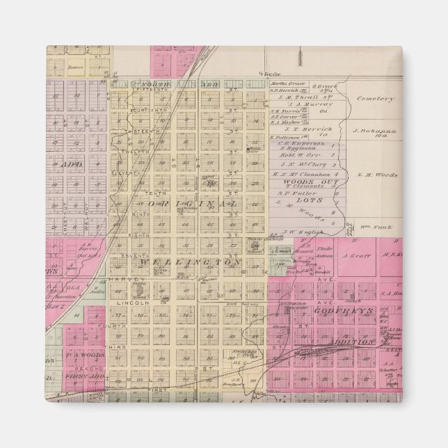 Imã Wellington, Beaumont, Brainar, d e Benton, Kansas (Frente)