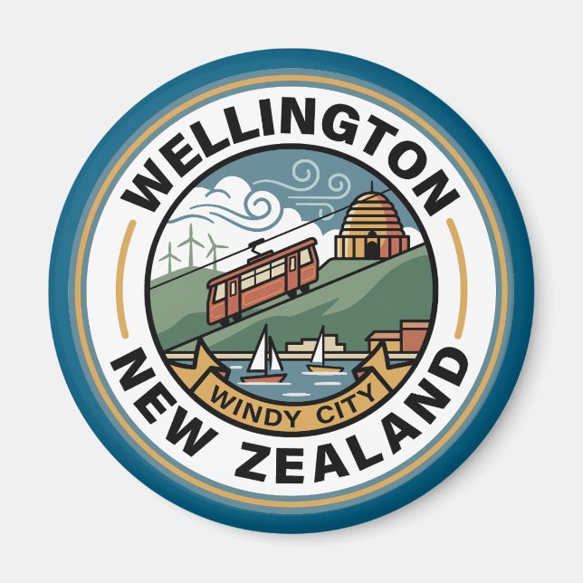 Imã Wellington Nova Zelândia (Frente)