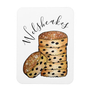 Ímã Welsh Cakes Welshcakes Bakestones Reino Unido Comi
