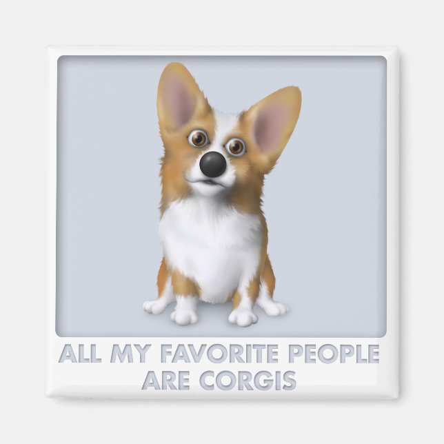 Imã Welsh Corgi 1 Favorito (Frente)