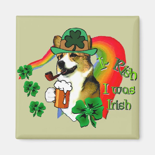 Imã Welsh Corgi Saint Patrick (Frente)