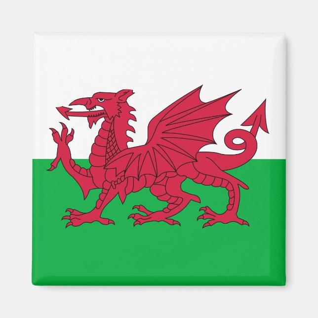 Imã Welsh Flag (País de Gales) (Welsh Dragon) (Frente)