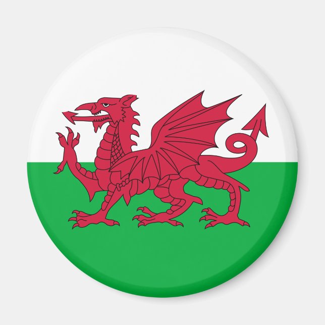 Imã Welsh Flag (País de Gales) (Welsh Dragon) (Frente)