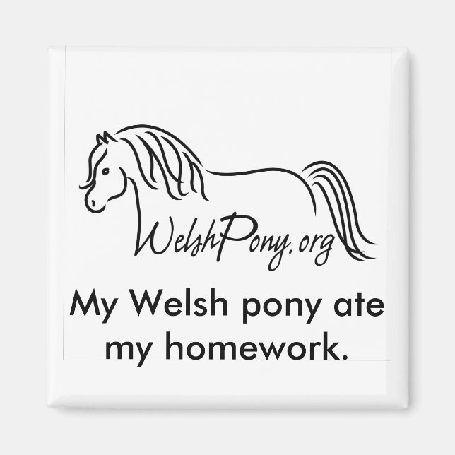 Imã Welsh Pony & Cob Society of America (Frente)