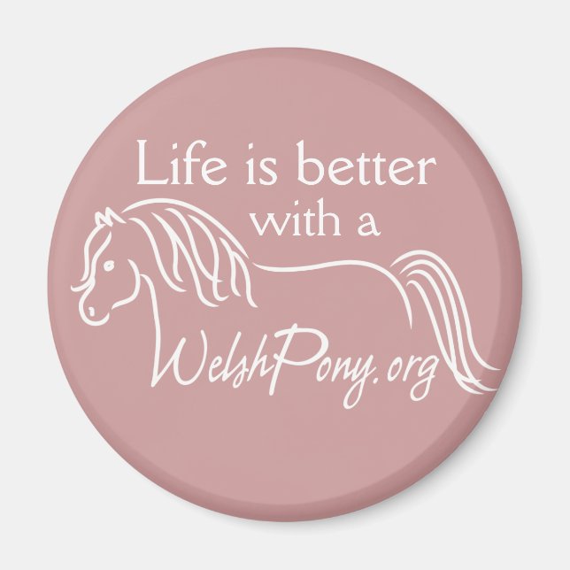 Imã Welsh Pony & Cob Society of America (Frente)