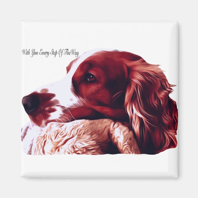 Imã Welsh Springer Spaniel Love (Frente)
