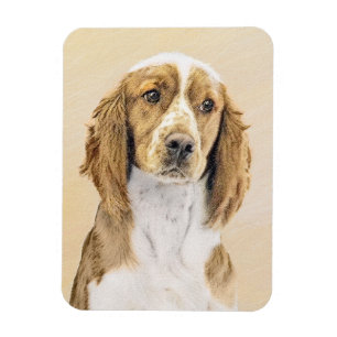 Ímã Welsh Springer Spaniel Painting - Arte Original De