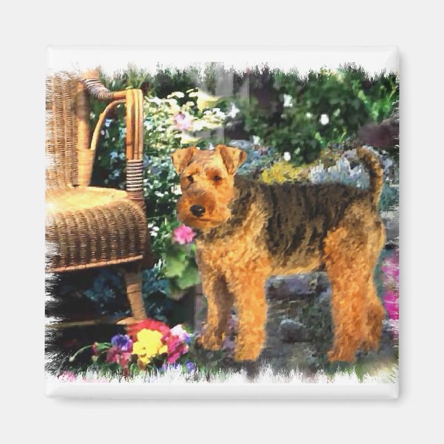 Imã Welsh Terrier Art Gifts (Frente)