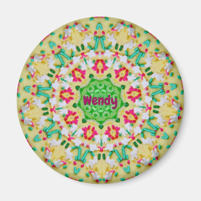 Imã WENDY ~CANDY MAN Padrão Personalizado de Páscoa ~ (Frente)