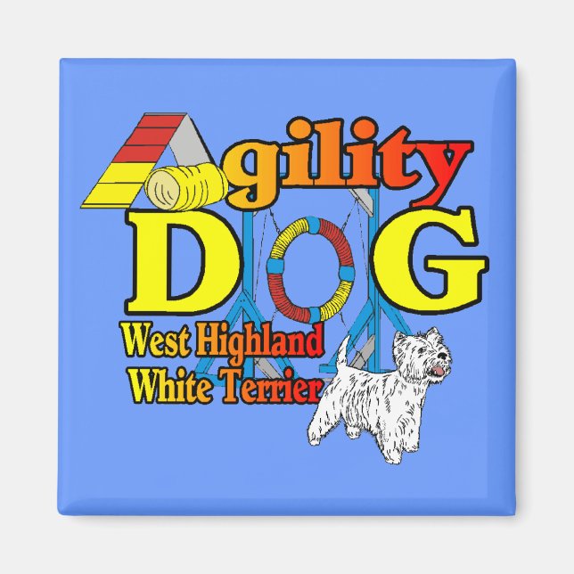 Imã West_Highland_White_Terrier_Agilidade (Frente)
