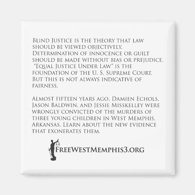 Imã West Memphis Three ATA-MAGNET (Frente)