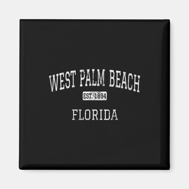 Imã West Palm Beach Fl Vintage (Frente)