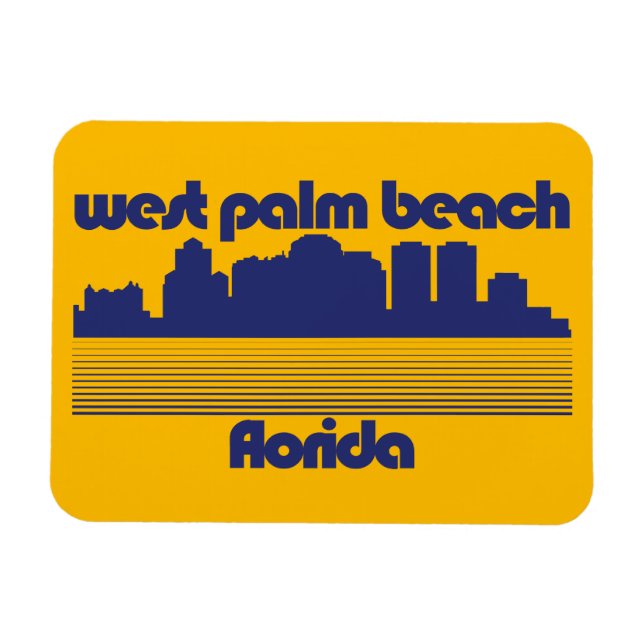 Ímã West Palm Beach Flórida (Horizontal)