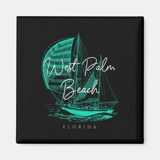 Imã West Palm Beach Sailboat (Frente)
