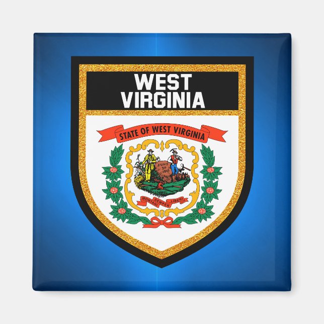 Imã West Virginia Flag (Frente)