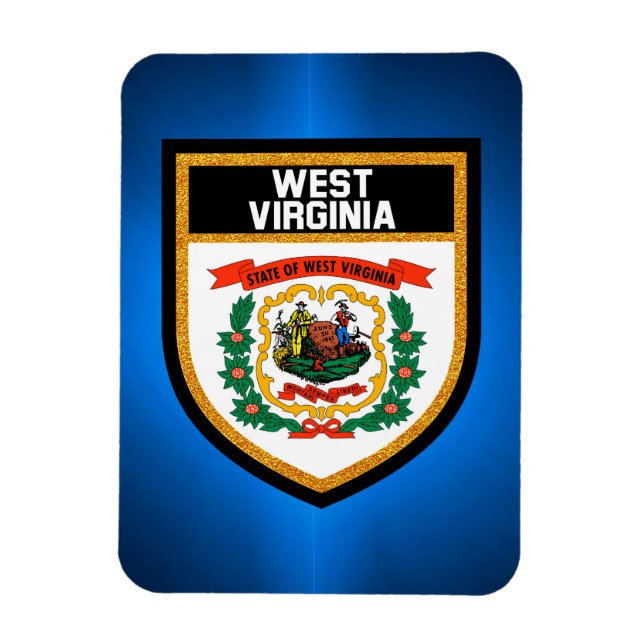Ímã West Virginia Flag (Vertical)