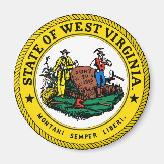 Imã West Virginia State Seal Magnet