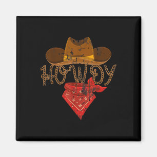 Imã Western Cowboy Camisetas Howdy - Ajustado, Capa Cu