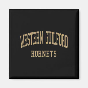 Imã Western Guilford Segundo grau Hs Greensboro Nc Ret