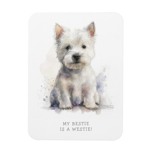 Ímã Westie Cheeky Gift (Vertical)