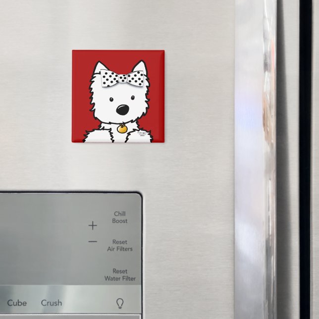 Imã Westie Girl (In Situ (Fridge))