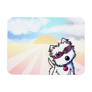 Ímã Westie Sol de Verão
