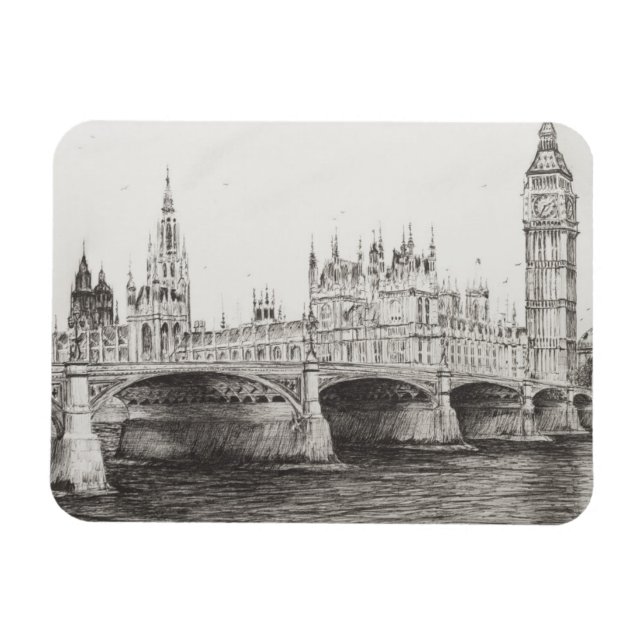 Ímã Westminster Bridge London UK. 30/10/2006 (Horizontal)