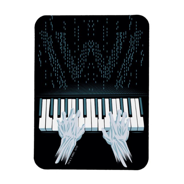 Ímã Westworld | Mãos Androidas No Piano Dos Jogadores (Vertical)