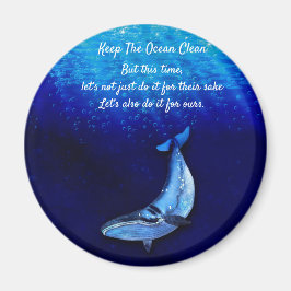 Imã Whale Vertical Motion Scene To Down In Ocean Depth