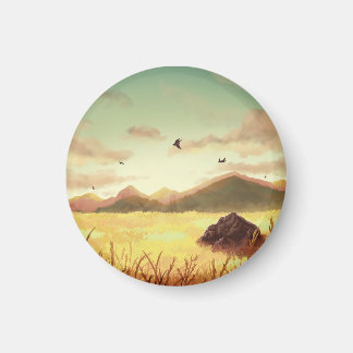 Imã Wheat fields at sunrise