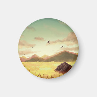 Imã Wheat fields at sunrise