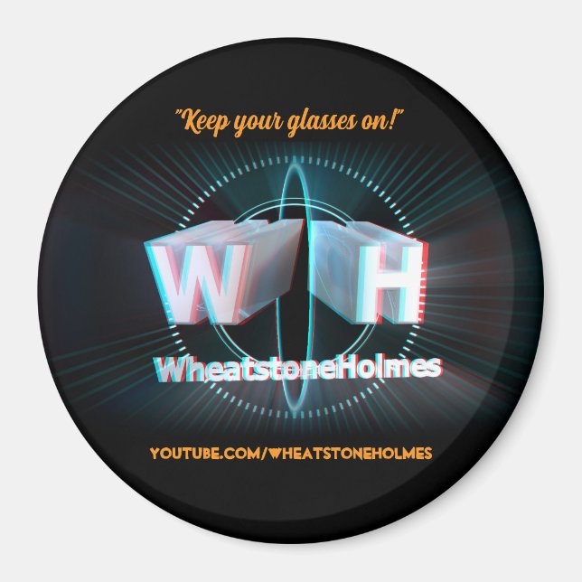 Imã Wheatstone OficialHolmes YouTube estereoscópico 3D (Frente)