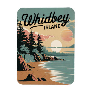 Ímã Whidbey Island Vintage