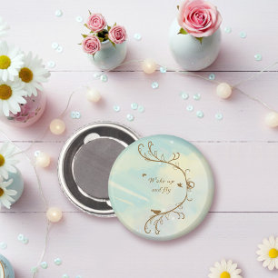 Imã Whimsic Baby Blue Acordar para cima e para voar