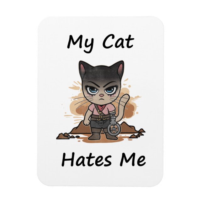 Ímã Whimsical Cat (Vertical)