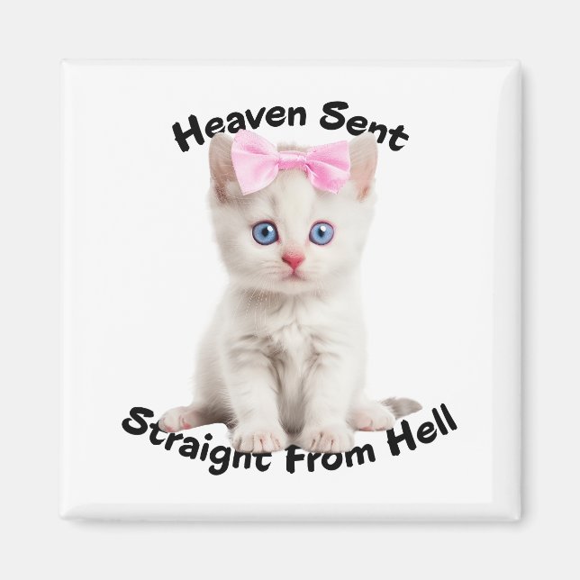 Imã Whimsical Cat (Frente)