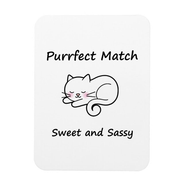 Ímã Whimsical Cat (Vertical)